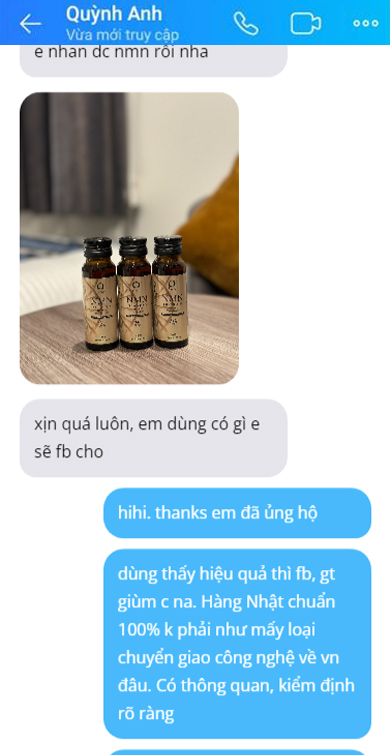 Feedback khách hàng NMN Enso