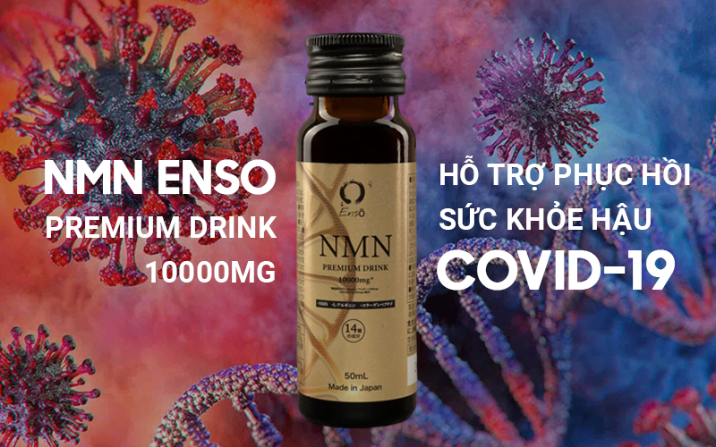 NMN ENSO PREMIUM DRINK 10000MG có tác dụng tăng lượng NAD+ hiệu quả, hỗ trợ phục hồi nhanh các triệu chứng hậu Covid-19